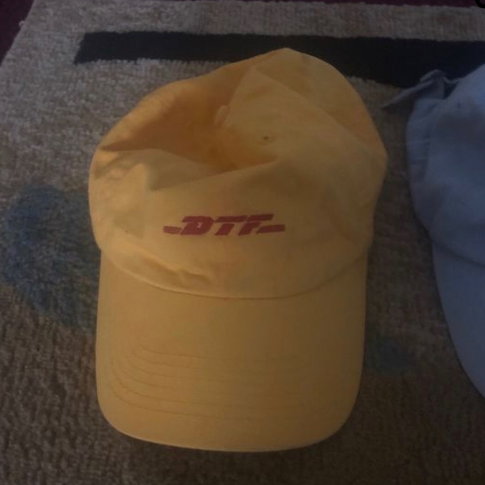 DHL spoof DTF dad hat